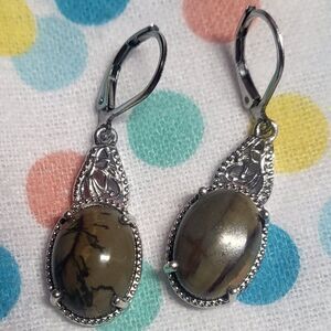 Venus Jasper Lever Back Earrings